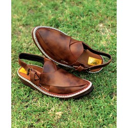Brown Shaded Stylish Design Peshawari Sandal AK-2754